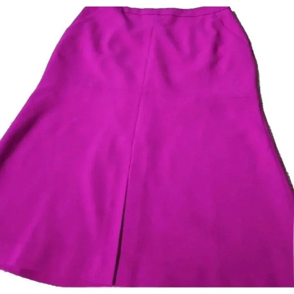 Ellen Tracy Women's Lined Polyester Fuchsia Above Knee Skirt Size 12 - Picture 1 of 13